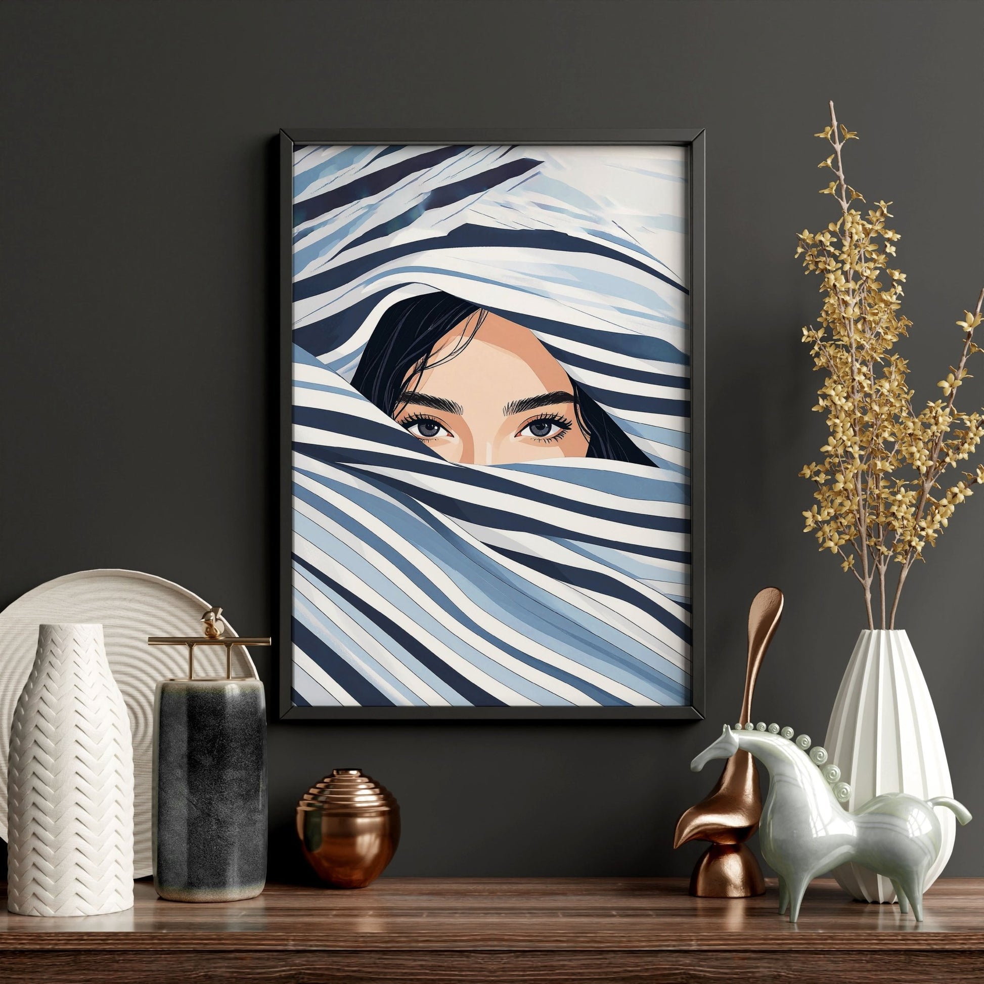 Boho Style Wall Decor | Set of 3 Boho Women Wall art Prints