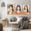 Boho Wall Art Decor | Set of 3 Boho Women Wall art Prints