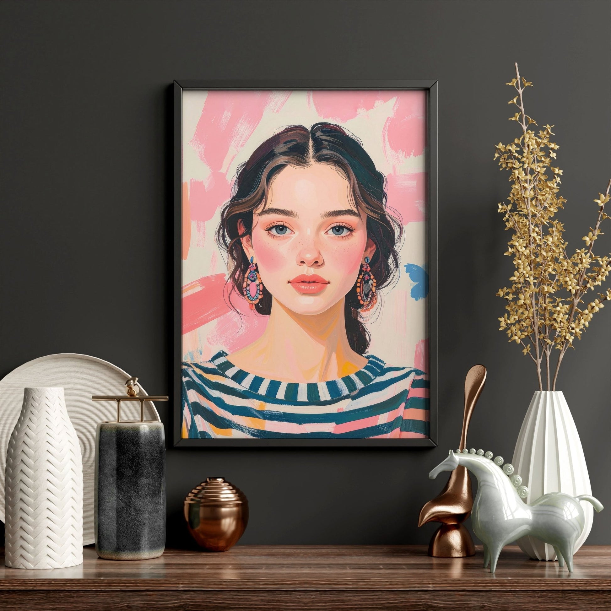 Boho Wall Art | Set of 3 Boho Women Wall art Prints