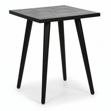 Boho Side Table With Angular Base
