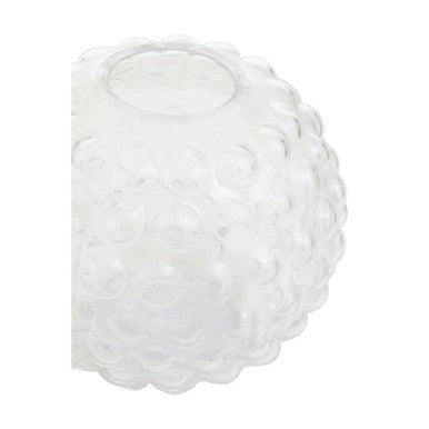 Bolla Large Round Clear Glass Vase