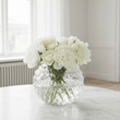 Bolla Large Round Clear Glass Vase