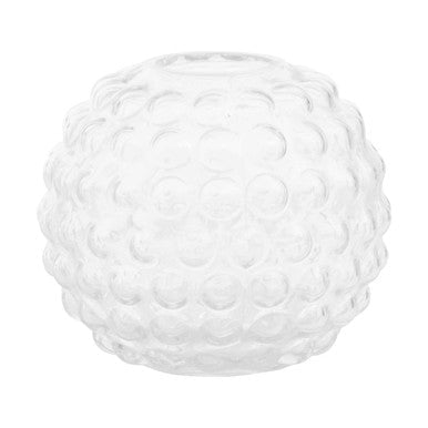 Bolla Large Round Clear Glass Vase
