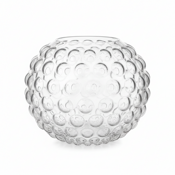Bolla Large Round Clear Glass Vase