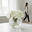 Bolla Large Round Clear Glass Vase
