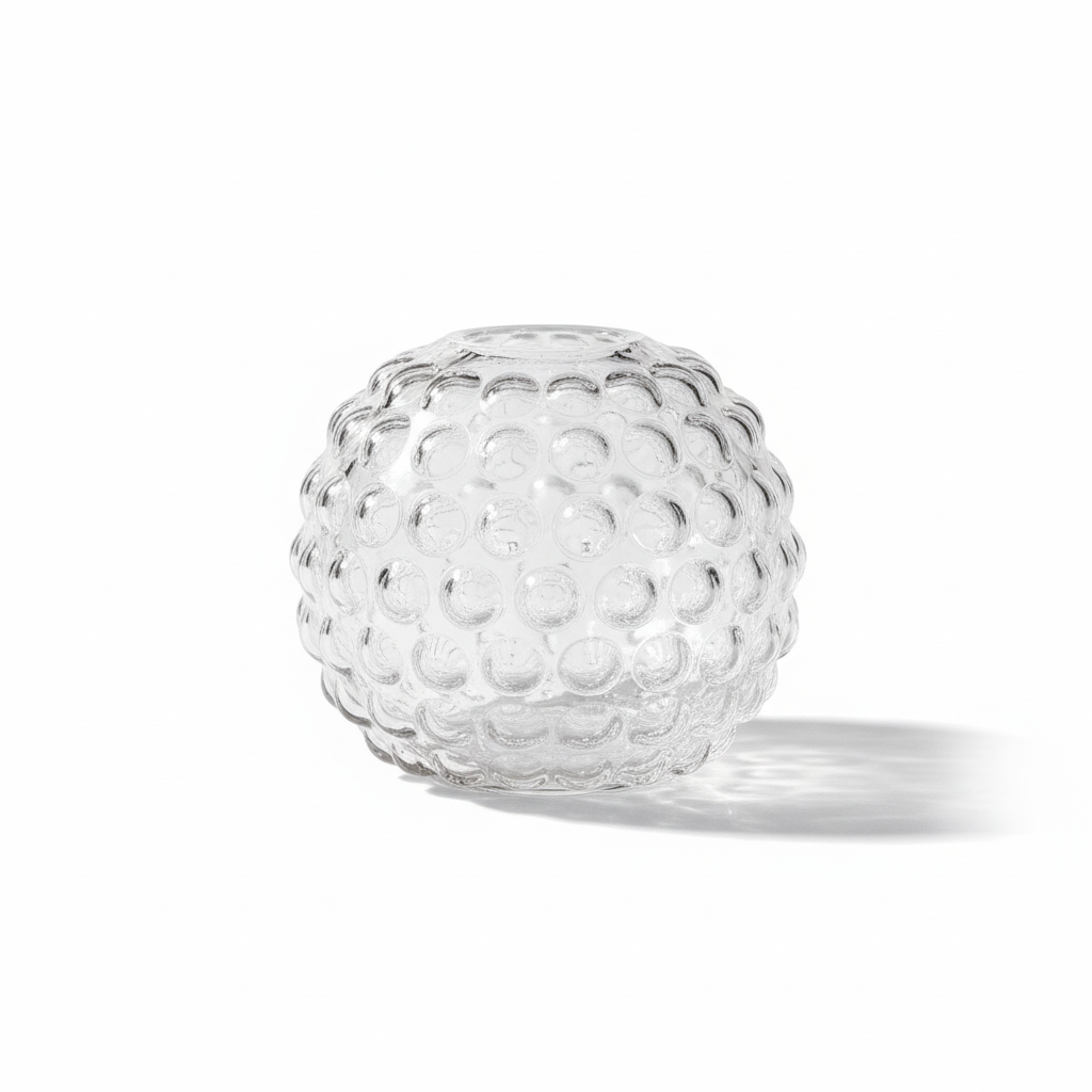 Bolla Small Round Clear Glass Vase