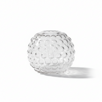 Bolla Small Round Clear Glass Vase