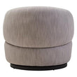 Bordo Textured Grey Curved Swivel Chair