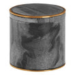 Bosco Grey Marble and Gold Cotton Jar