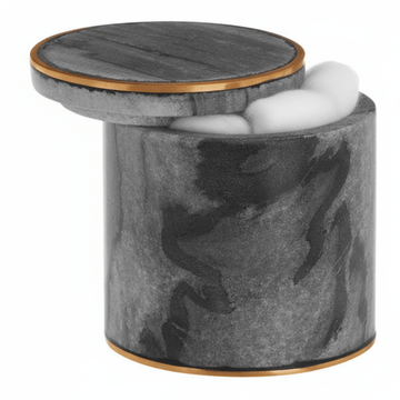 Bosco Grey Marble and Gold Cotton Jar