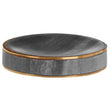 Bosco Grey Marble and Gold Soap Dish