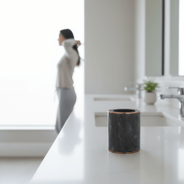 Bosco Grey Marble and Gold Tumbler