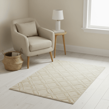 Bosie Jango Small Geometric Iovry Rug