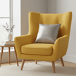 Bosie Kensington Townhouse Crush Leather Effect Silver Cushion