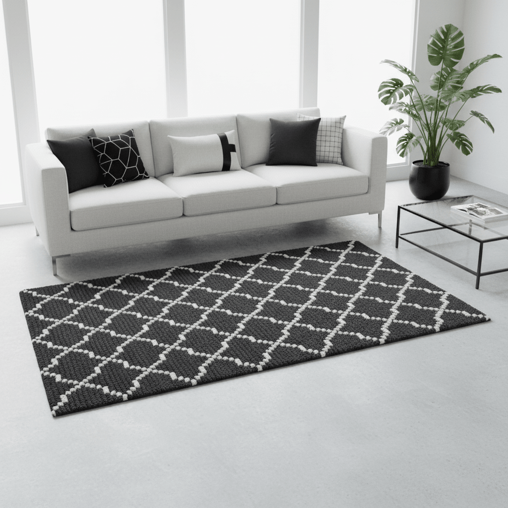 Bosie Kensington Townhouse Large Diamond Lattice Rug