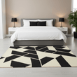 Bosie Milana Large Black and White Geometric Rug