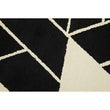 Bosie Milana Small Black and White Geometric Rug