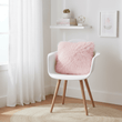 Bosie Mongolian Fur Pink Square Cushion