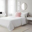 Bosie Mongolian Fur Pink Square Cushion