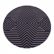 Bosie Moyo Blue And White Round Rug