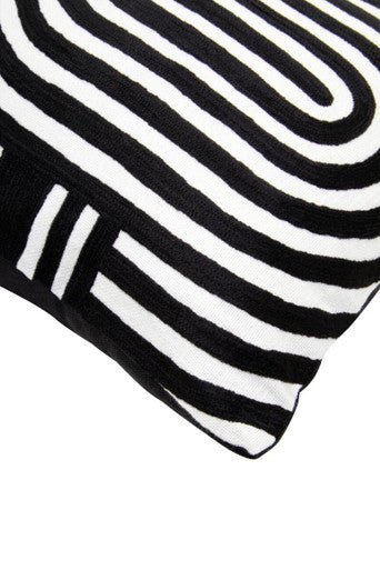 Bosie Ozella Black And White Cushion
