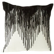 Bosie Ozella Black and White Embroidered Cushion