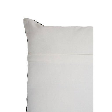 Bosie Ozella Black And White Square Embroidered Cushion