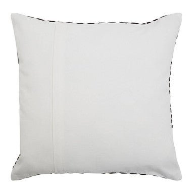 Bosie Ozella Black And White Square Embroidered Cushion
