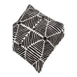 Bosie Ozella Black And White Square Embroidered Cushion