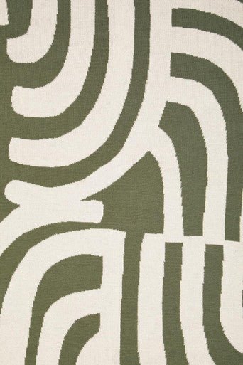 Bosie Ozella Natural And Green Throw