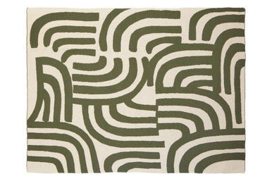 Bosie Ozella Natural And Green Throw