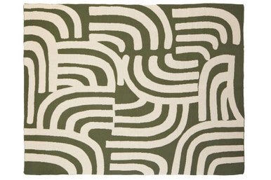 Bosie Ozella Natural And Green Throw