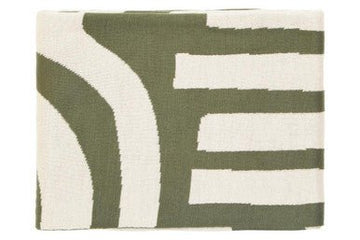 Bosie Ozella Natural And Green Throw