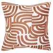 Bosie Ozella Natural And Terracotta Square Cushion