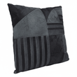 Bosie Safira Black And Grey Hair on Leather Cushion