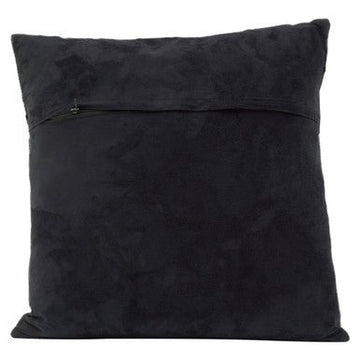 Bosie Safira Black And Grey Hair on Leather Cushion