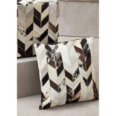 Bosie Safira Black And White Patchwork Cushion Cover