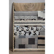 Bosie Safira Small Hair on Leather Chevron Patchwork Rug