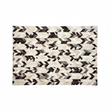 Bosie Safira Small Hair on Leather Chevron Patchwork Rug