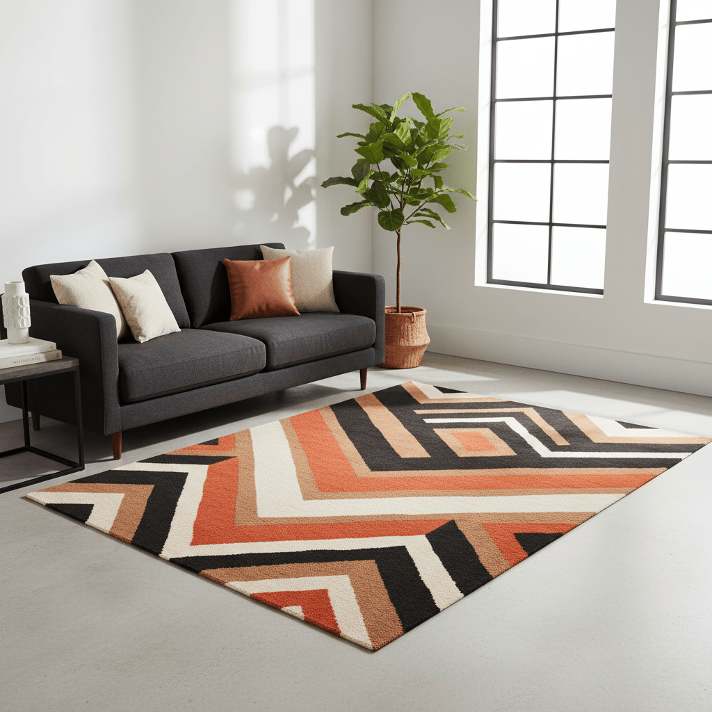 Bosie Villon Rug In Maize Pattern