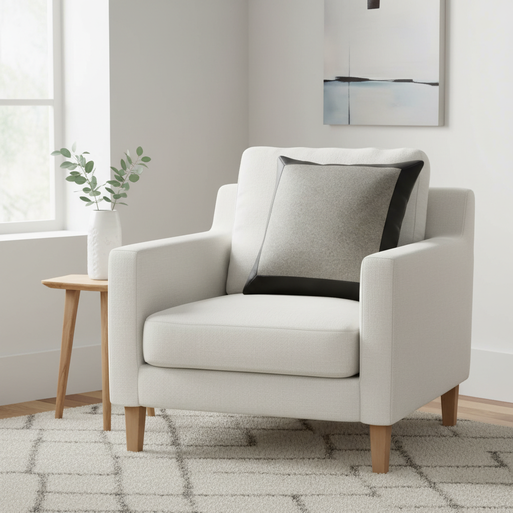 Bosie Hampstead Grey And Black Cushion.