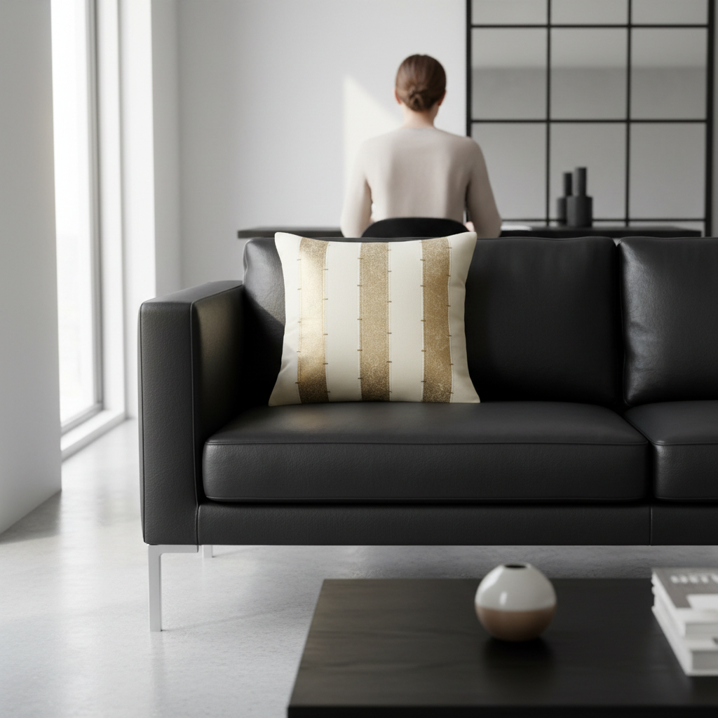 Bosie Kensington Townhouse Multi Gold Panel Cushion