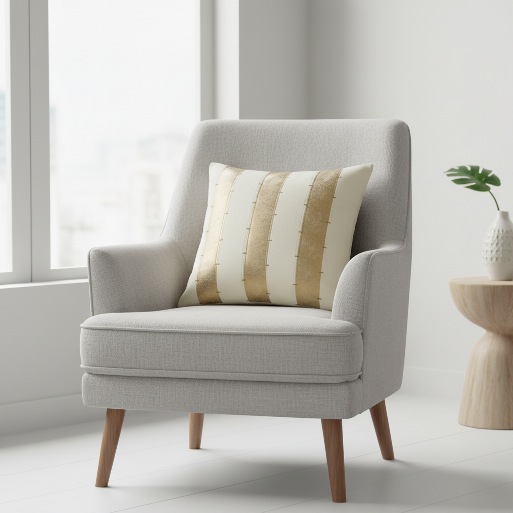 Bosie Kensington Townhouse Multi Gold Panel Cushion