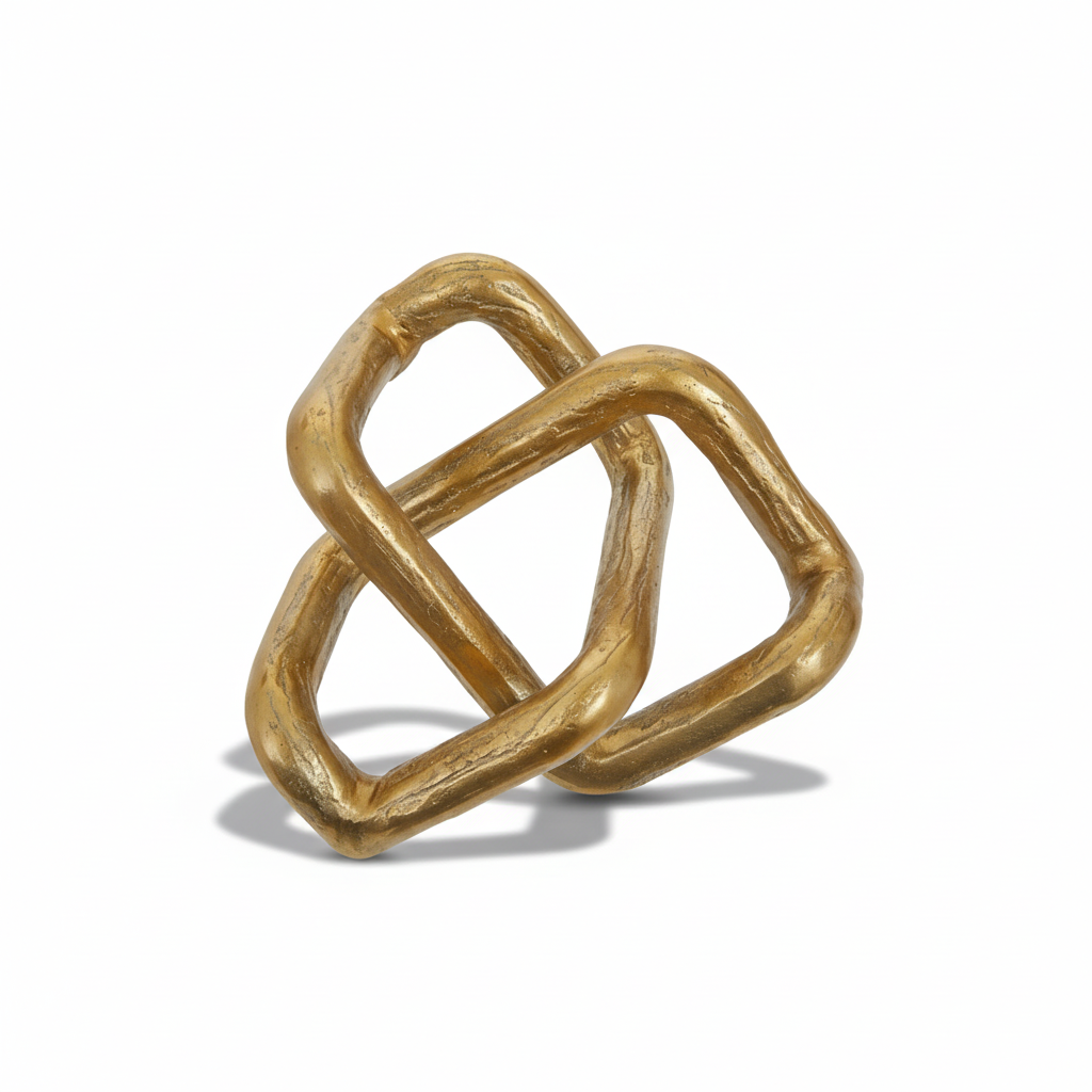 Bosie Kensington Townhouse Rough Gold Sculpture