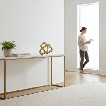 Bosie Kensington Townhouse Rough Gold Sculpture