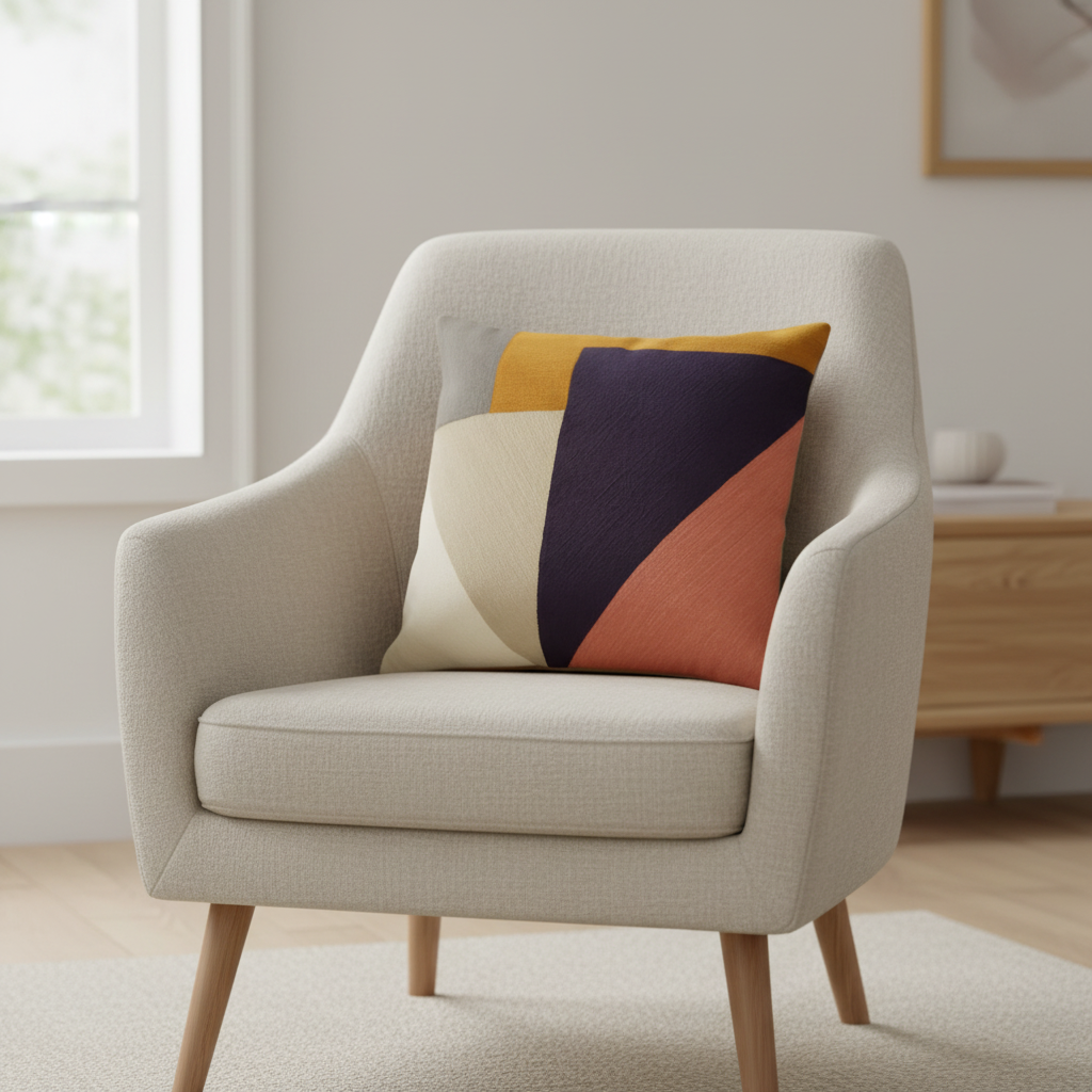 Bosie Ozella Abstract Multi Coloured Cushion