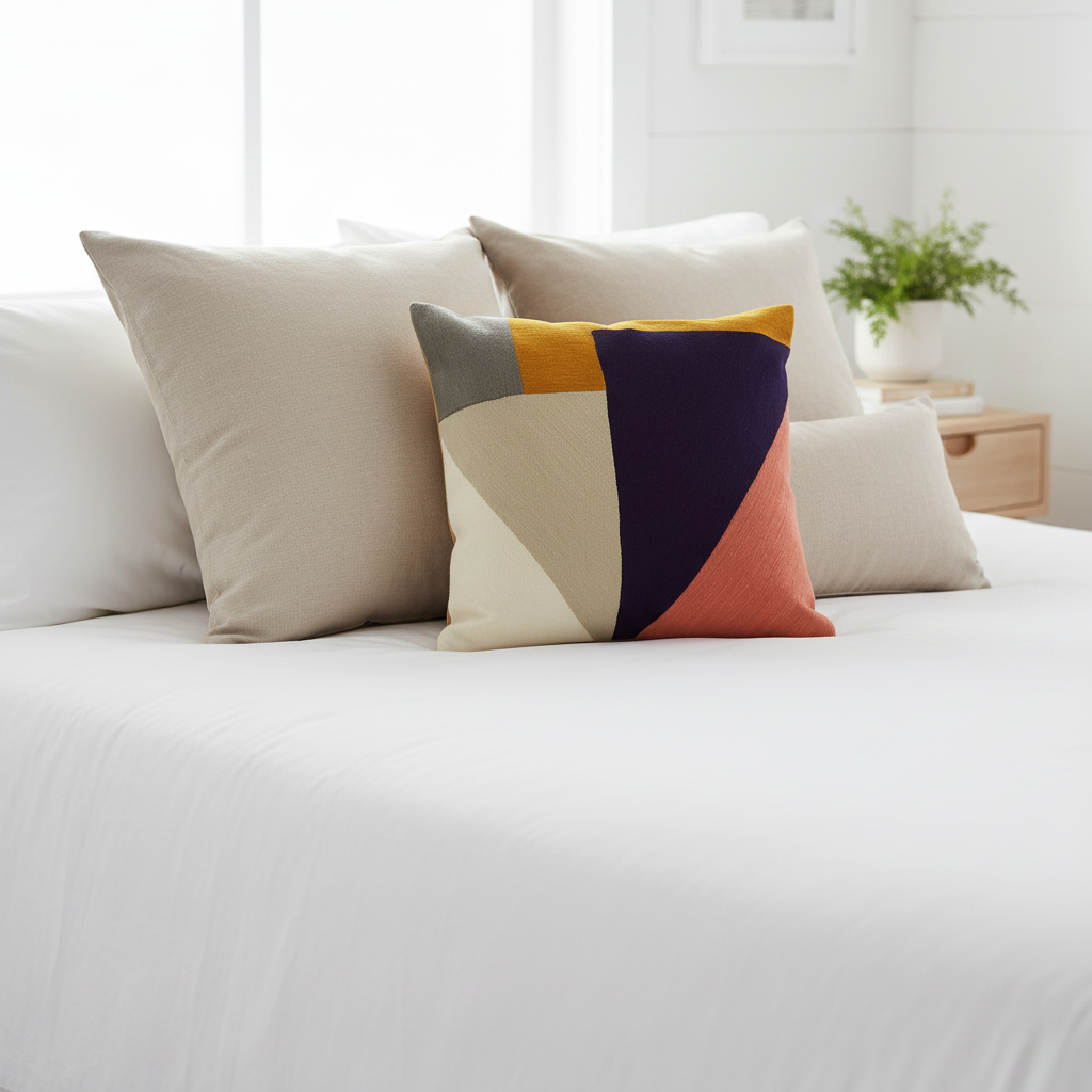 Bosie Ozella Abstract Multi Coloured Cushion