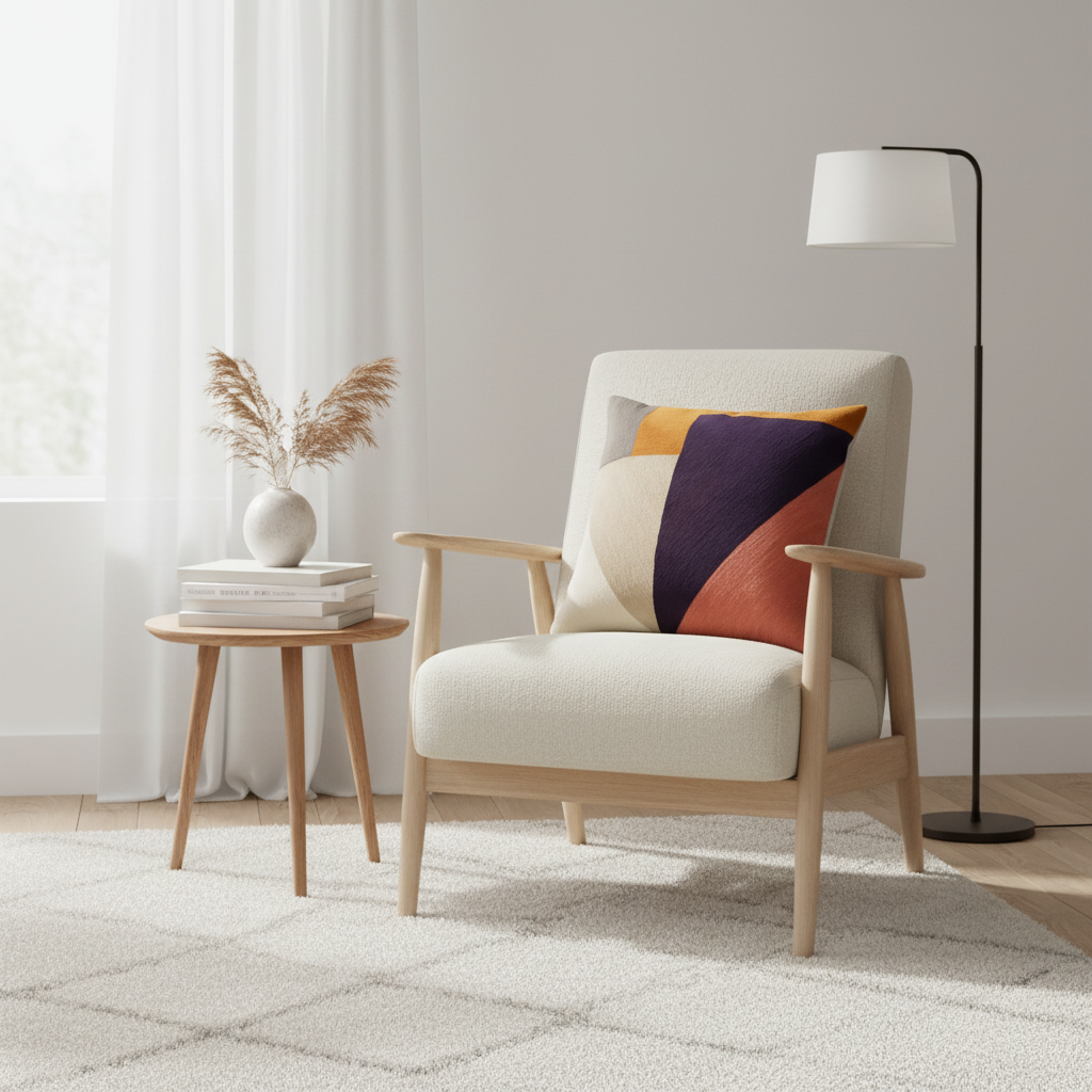 Bosie Ozella Abstract Multi Coloured Cushion