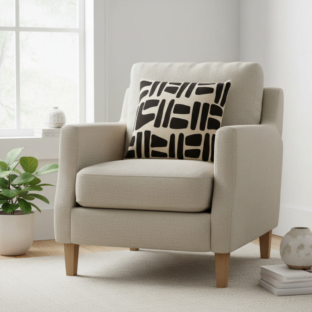 Bosie Ozella Natural And Black Cushion