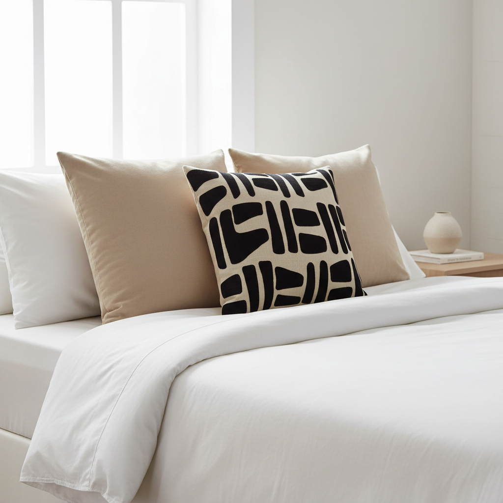 Bosie Ozella Natural And Black Cushion